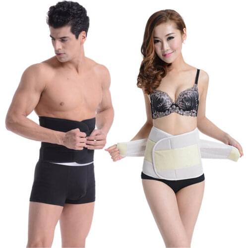ALL FIT IN Lower Back Support Belt Men Orthopedic Belt Braces Posture Corset Back Brace Pain Elastic Belt with PP Stripes