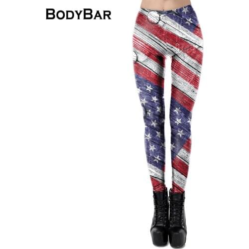 Casual American Flag Print Foot Leggings Womens Yoga Sweatpants Elastic Band Elastic Pencil Pants 2021 Ladies Patchwork Trouser