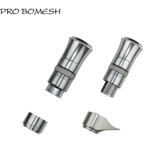 Pro Bomesh 1Set 34.5g 45.5g Aluminum Hood Lock Reel Seat Accessory Trim DIY Fishing Rod Componnet Casting Reel Seat Accessory