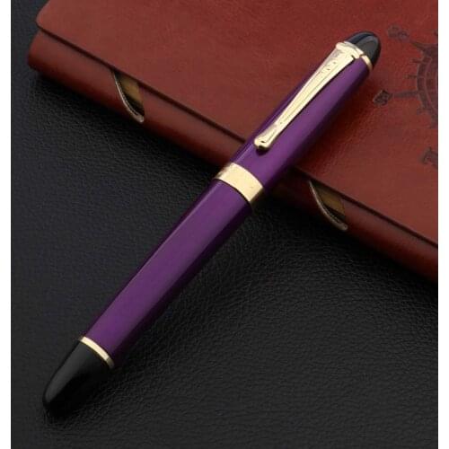 Luxury JinHao 450 Ball Point Pens Signature Purple Golden Ink Rollerball pens Stationery Office School Supplies New
