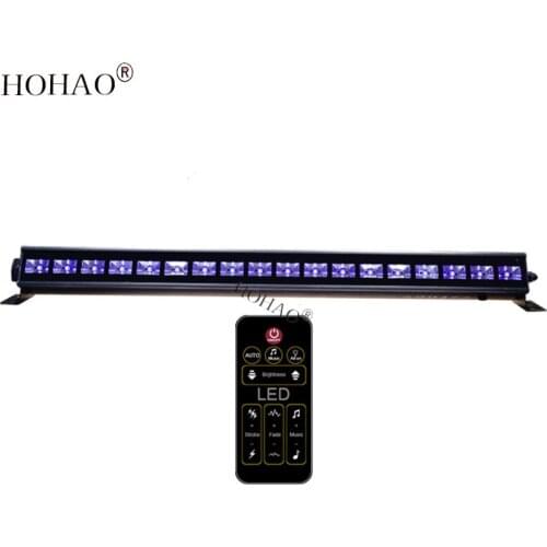 Hottest Lights UV Led Wall Washer Lamps 18/24pcs 3w Black Light Bulb With The Remote Control Purple Decorate Christmas