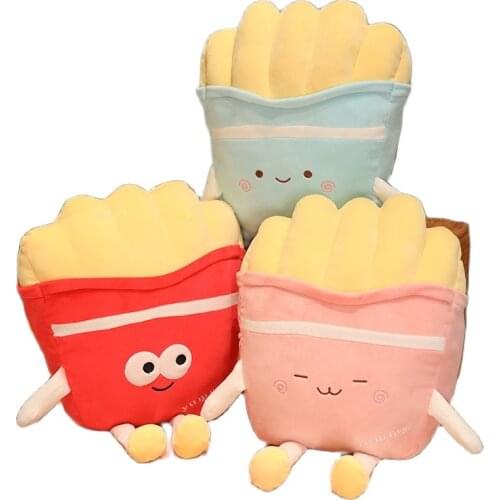 Lovely 45/55/80CM Snack Plush Toys Kawaii French fries Plush Pillows Stuffed Doll Soft Sleeping Pillow Children Toy Room Decor