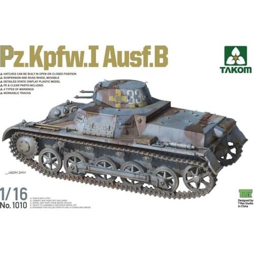 Takom 1010 1/16 scale PZ.KPFW.I AUSF.B 2020 NEW TANK MODEL