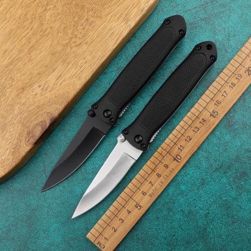Tactical folding pocket knife with nylon fiberglass handle, outdoor combat camping hunting survival knife 440 kitchen tool