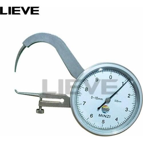 0-10mmx45mm dial thickness gauge tester meter dial caliper gauge 0-10mm 0.05mm Dial Snap Gauge Caliper high quality