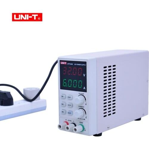 UNI-T UTP1306S DC Power Supply Variable,32V/6A Adjustable Switching Regulated Power Supply Digital,with Crocodile clip 220V 50Hz