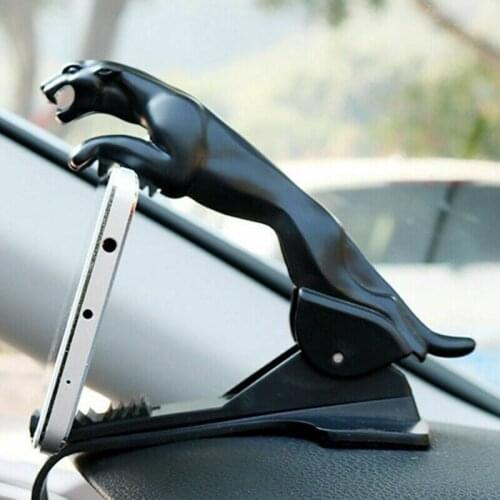 Universal 360 Degree Adjustable GPS Navigation Bracket Car Dashboard Mounting Clip Mobile Phone Bracket Leopard Print