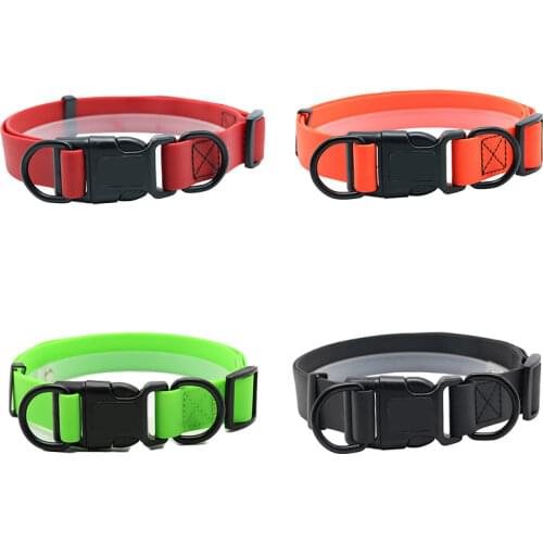 Waterproof Small Medium Large Dog Collar PVC Material pet Collars Easy to clean dog Walking Collar Deodorant dogs necklace