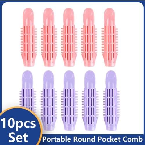 10pc Natural Fluffy Hair Clip Curly Hair Plastic Self Grip Volume Hair Root Fluffy Clip Bangs Hair Styling Clip Hair Accessories