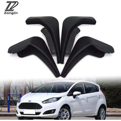 ZD Car Front Rear Mudguards For 2009 2010 2011 2012 2013 2014 2015 2016 Ford Fiesta Mk7 Mudflaps Car-styling 1Set/4Pcs Fenders