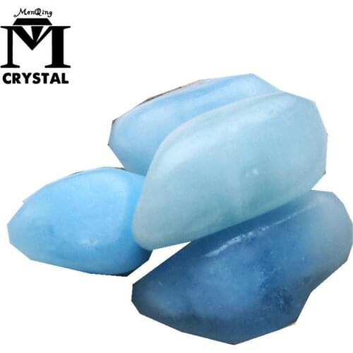 100g Natural raw Aquamarine healing gemstone Blue quartz Crystal Gravel Specimens Natural Stones And Minerals