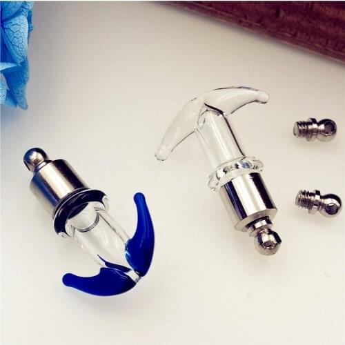 5pieces SCREW CAP anchor 27.2x17x9mm Miniature Wishing Bottle Glass clear tube Perfume essential oil charm vial pendant