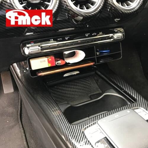 Car Central Console Storage Box Phone Card Tray Holder Organizer For Mercedes Benz A Class W177 V177 A180 A200 A220 A250 2019