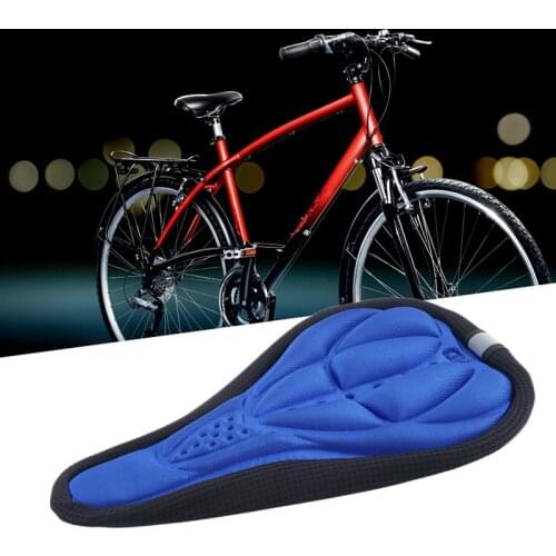 Mens and Womens Thick Bike Mountain Bike Sponge Pad Cover Soft Cover Bicycle Seat Outdoor Bicycle Sports Protection Pad 3 Colo