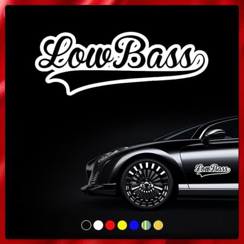 CS40072# Die-Cut Vinyl Decal Low Bass Car Sticker Waterproof Auto Decors on Car Body Bumper Rear Window