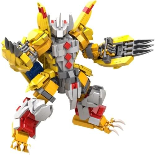 DIY MOC building block particles digital tyrannosaurus battle tyrannosaurus beast change toys for children gifts