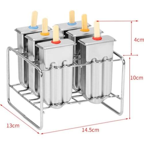 Stainless steel ice cream mold Household homemade popsicle mold DIY ice cream mold Making ice cream ice cream products