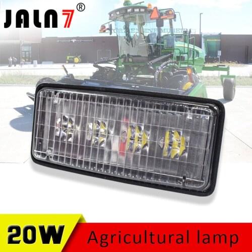 JALN7 1Pc 20W Tractor LED 24V Truck Light Bar Agricultural Vehicles Work Lamp Flood Waterproof for John Deere Case IH Headlight
