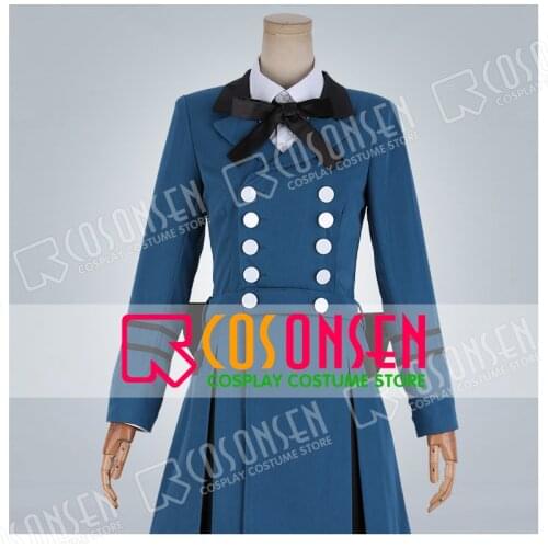 COSPLAYONSEN Anime Black Butler Season 2 Ciel Phantomhive Cosplay Costume Blue Color Full Set