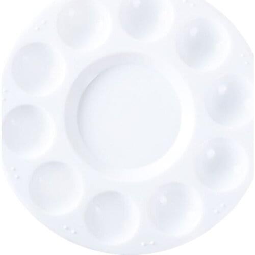 Paint Palette Tray Round Plastic Watercolor Mixing Palette DIY Craft Kids Art Supplies
