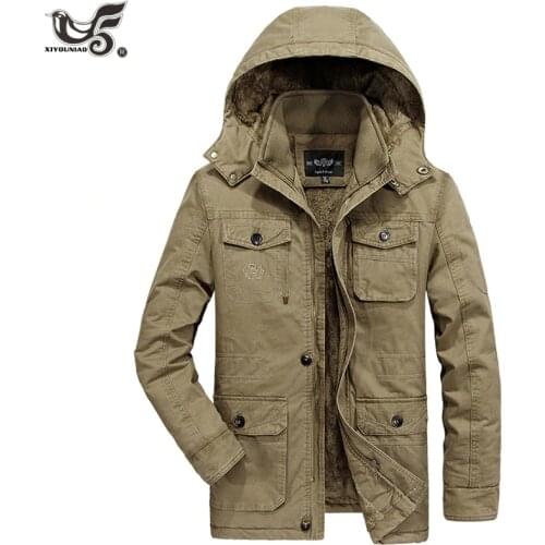 Plus size 6XL7XL 8XL winter Jacket men Warm Thick Fleece Coats man 100% Cotton Padded Business Parkas outwear snow ski overcoat