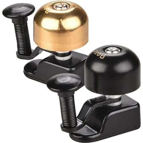 Copper Loud Crisp Sound Bicycle Bell Horn Gold Color Adjustable Handlebar Mountain Bike Bell for Outdoor MTB Cycling Accessories