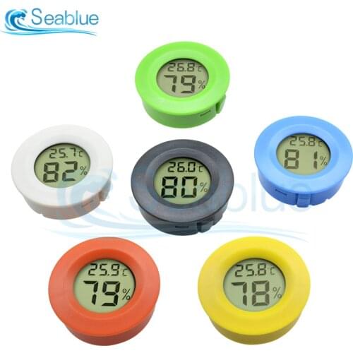 Mini LCD Digital Thermometer Hygrometer Fridge Freezer Tester Temperature Humidity Meter Detector Thermograph Pet Auto Car