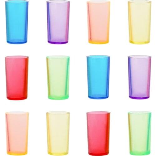 Odoria 1:12 Miniature 12PCS Multi Color Drinks Water Cups Wine Bottle Beer Mug Kitchen Party Bar Set Dollhouse Accessories Decor