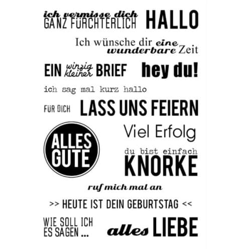 German Clear Stamp Or stamp for DIY Scrapbooking/Card Making/Kids Fun Decoration SuppliesA372