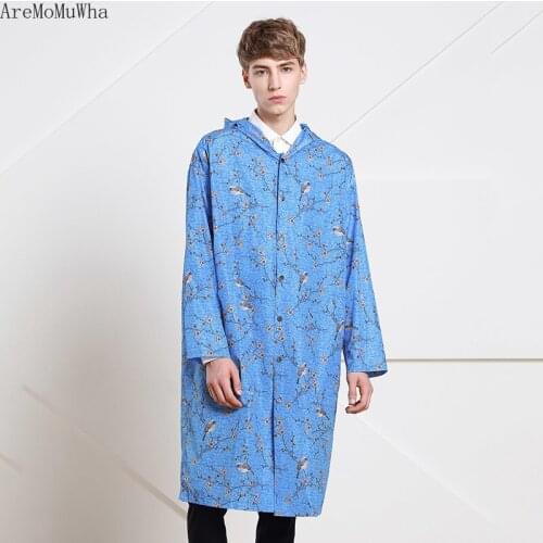 2021 Spring New High-quality Coat Designer Brand Mid-length Loose Version Mens Fashion Casual Printed Windbreaker mens trench