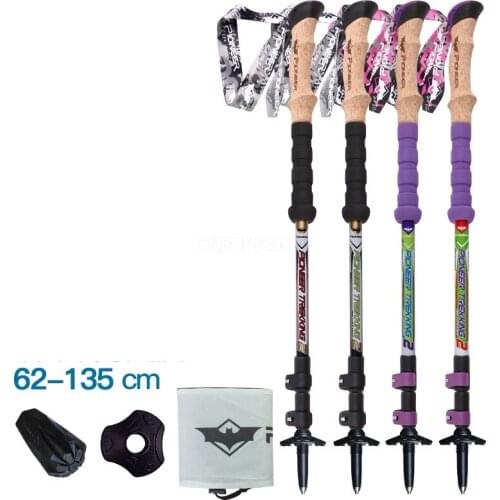 50Pcs/Lot 25Pair Carbon Ultra Light Manufacturing Handle EVA Mountain Nordic Walking Sticks Trekking Hiking Climbing Adjustable