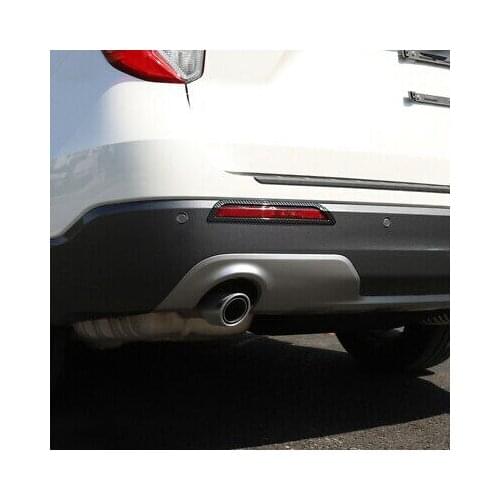 Carbon Fiber Look Rear Fog Light Fog Lamp Cover Trim 2pcs For Ford Explorer 2020