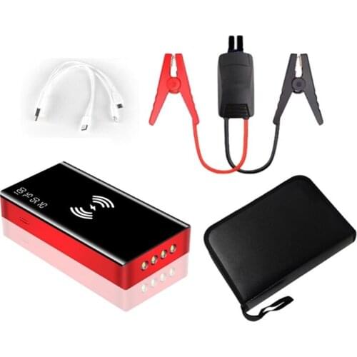 Wireless Charge Car Jump Starter Smart Clip Emergency Battery Booster Power Bank G8TE