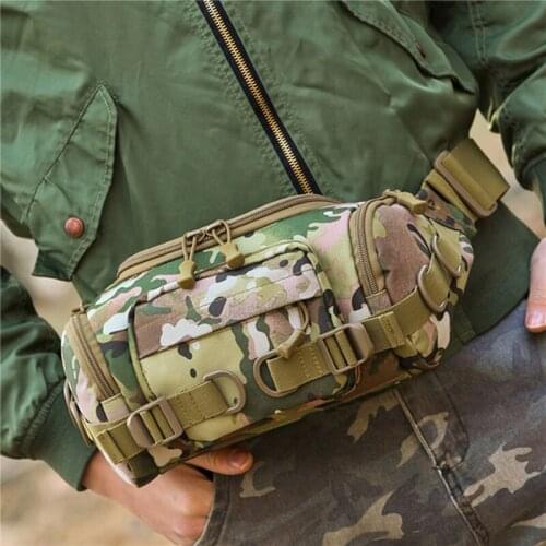 Tactical Waist Pack Portable Fanny Pack Outdoor Hiking Travel Large Army Waist Bag Military Waist Pack For Daily Life Cycling