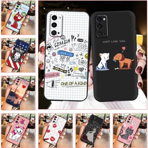 TPU thin Phone Case For Samsung Galaxy S20FE/S20 Fan Edition/S20 Lite New Black Case matte Soft For Boy Cover