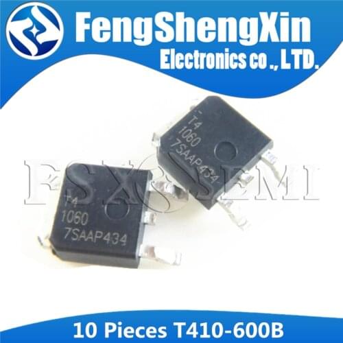 10pcs T410-600B TO-252 T410-600 TO252 410-600 T41060 410-600B 4A TRIACS