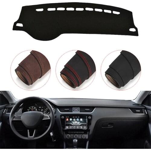 Console Dashboard Suede Mat Protector Sunshield Cover Fit For Skoda Octavia MK3 A7 2013-2018