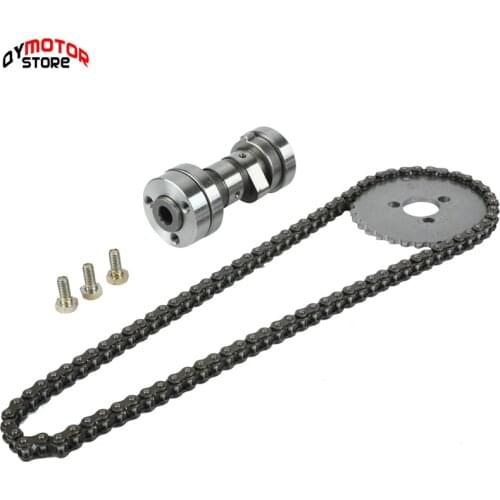 Motorcycle timing Sprocket Chain Camshaft kit For 125cc lifan 125 Horizontal Engines Dirt Pit Bike Monkey Atv Quad Go Kar
