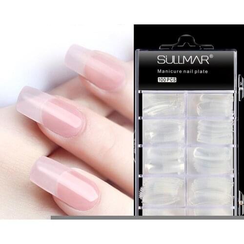 1 Box Acrylic False Nail Art Quick Drying Mold Tips Nail Dual Forms Finger Extension Nail Art UV Extend Gel Nail Extension Tool