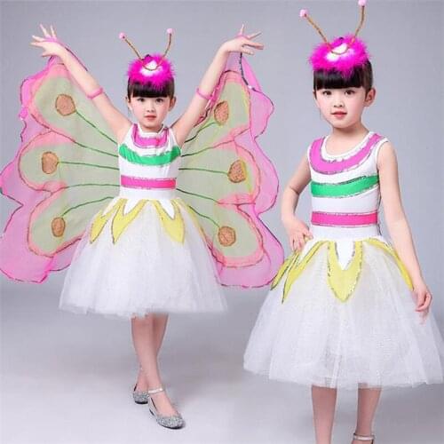 1 Pc Kids Children Costume Cosplay Butterfly Wings Magic Prop Girls Butterfly Fairy Wings Costume #7146