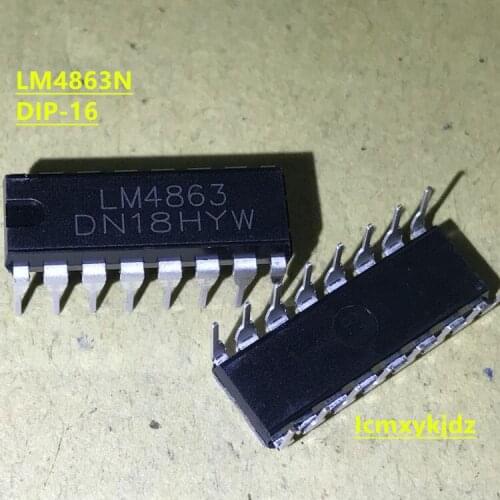 10Pcs/Lot , LM4863 LM4863N DIP-16 ,New Oiginal Product New original free shipping fast delivery