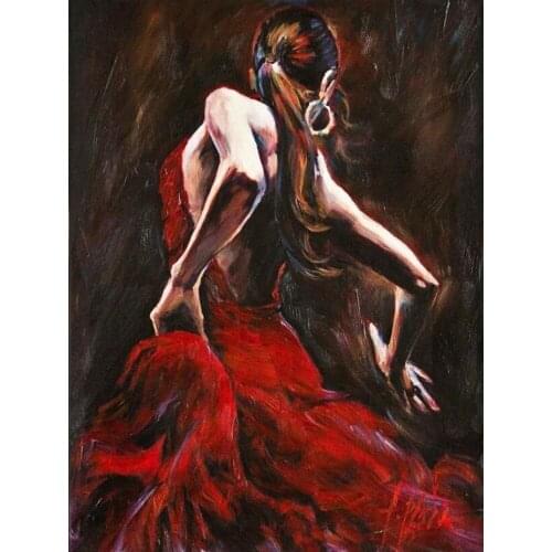 5d-diamond-painting Sexy woman dancer Full Square/Round Diamond Embroidery Christmas picture of rhinestone home decoration TY759