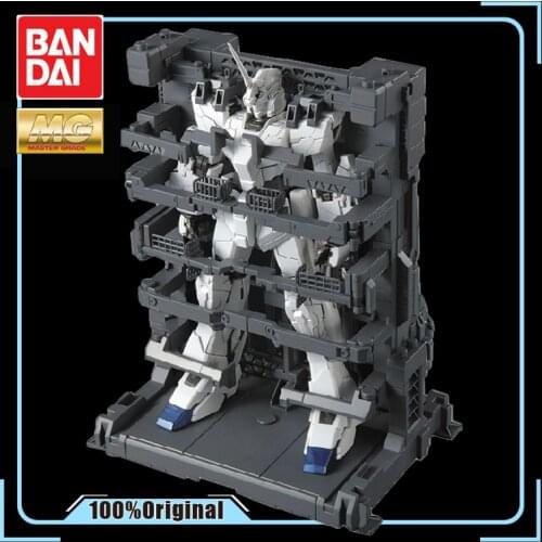 BANDAI MG 1/100 SP RX-0 UNICORN GUNDAM Hangar Assembling Model Action Toy Figures Childrens Gifts