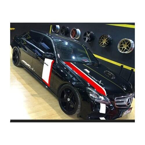 White Yellow Black Red Whole Set Hook Skirt Car Sticker For Benz C200L C260L C63 Z2CA809