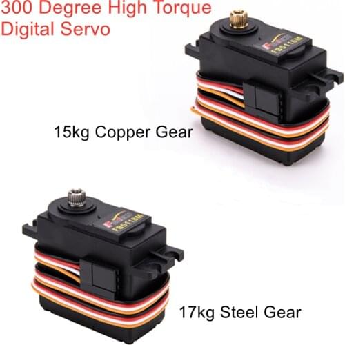 FEETECH 300 Degree 6V-15kg.cm 7.4V-17kg.cm High Torque Copper / Steel Gear Digital Servo For RC Truck Car Boat Helicopter