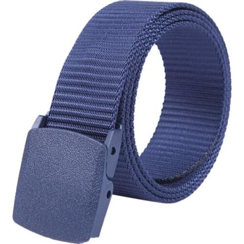 Men Belt Cheap 125cm Adjustable Length Man Canvas Belt Men Outdoor Belt 5 Colors