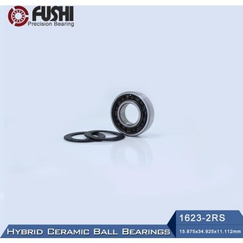 1623 Hybrid Ceramic Bearing 15.875*34.925*11.112 mm ( 1 PC) Industry Motor Spindle 1623HC Hybrids Si3N4 Ball Bearings 3NC 1623RS
