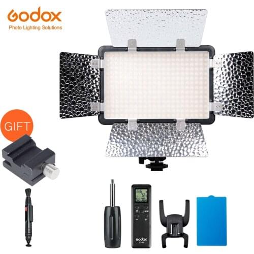 Godox LED308Y II 3300K LED Video Light Lamp with Diffusion Filterfor DV Camcorder Camera + Remote