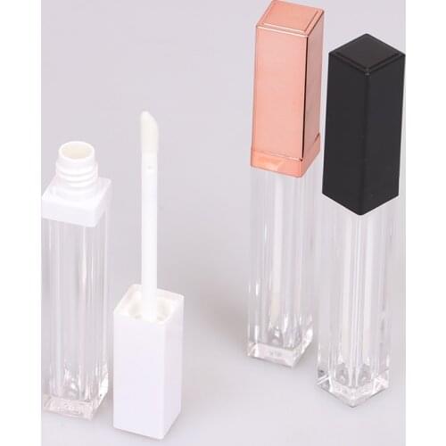Hot 5ml Rose Gold Lip Gloss Tubes DIY Empty Cosmetic Container Refillable Bottles Liquid Lipstick Storage Bottle