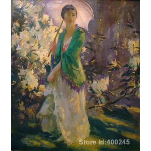 Oil paintings beach Marie in the Garden Peder Severin Kroyer artwork on canvas Handmade High quality